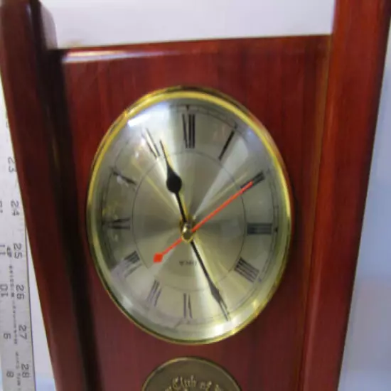 Cherry Wood Golf Men's Championship Trophy Clock - Country Club of Lansing 16' 