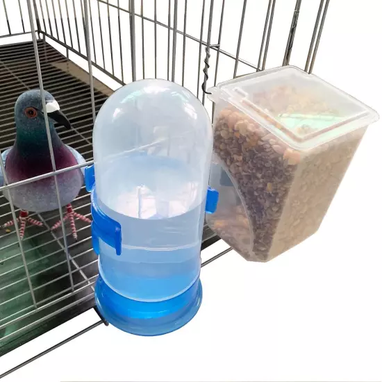 Automatic Pigeon Bird Feeder and Water -Parrot Feeder Water Cage Accessories Sup