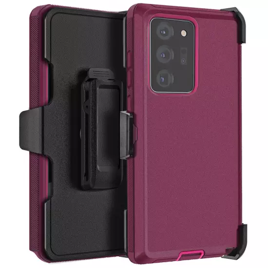 For Samsung Galaxy Note 20/Note 20 Ultra 5G Shockproof Case Cover + Belt Clip