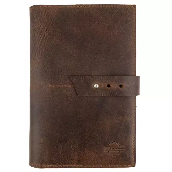 Handmade Travel Wallet Full Grain Leather Brown Family Passport Holder