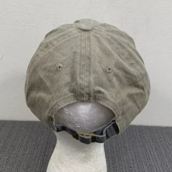 Outdoor Connection Baseball Hat Cap Strapback Adjustable Olive Gray Acid Wash