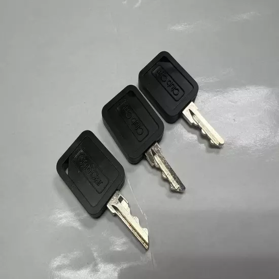 Lot Of 3 Club Car OEM Uncommon Key Padded 1B BRAND NEW 105068002