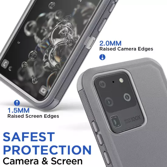 For Samsung Galaxy S20/S20+/Ultra/FE Heavy Duty Shockproof Case Cover Belt Clip