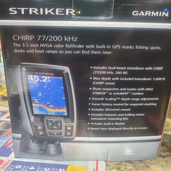  Garmin Striker 4 for Yamaha FX 3.5" Fishfinder GPS Chirp Sonar MWV-GARMS-T4-19