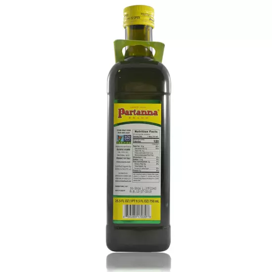 Partanna Organic Unfiltered Extra Virgin Olive Oil, 25.5 Fl Oz