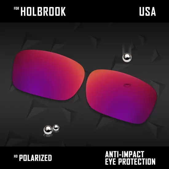 Anti Scratch Polarized Replacement Lenses for-Oakley Holbrook OO9102 Options