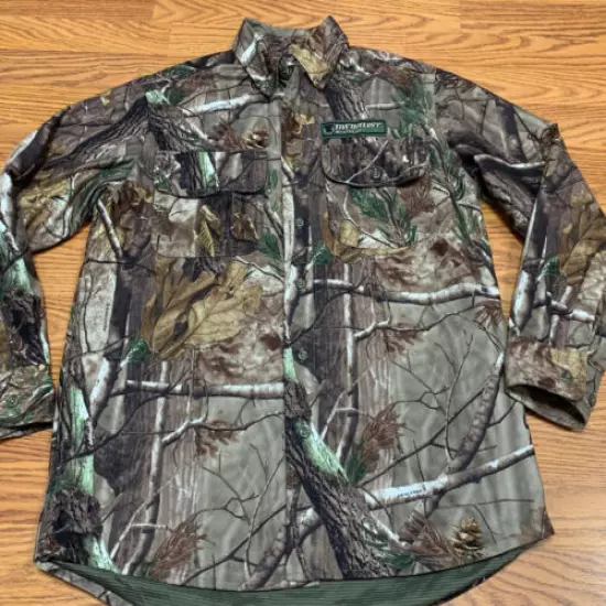 MEDALIST HuntGear Long Sleeve Fleece X-Static Nylon Lined Camo Mossy Oak Small