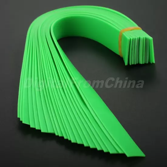 Multiple Thickness Slingshot Catapult Flat Rubber Band Green Color Pack of 10pcs