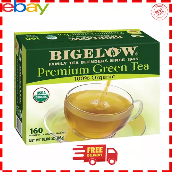 Bigelow Premium Organic Green Tea (160 Ct.) - FREE SHIPPING