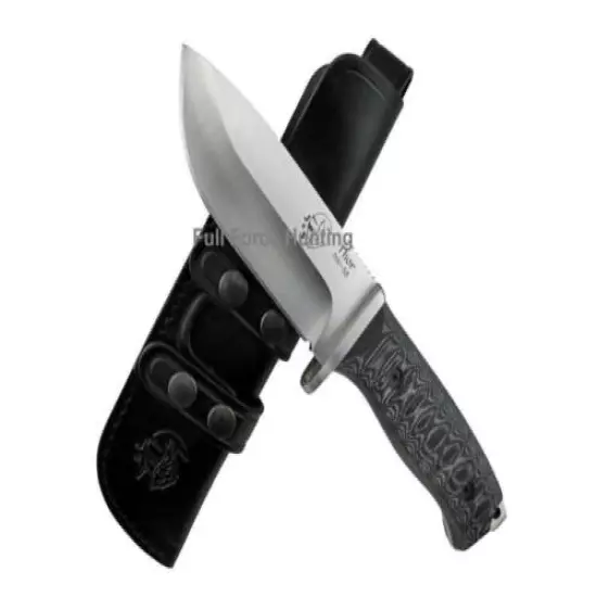 J&V Adventure Knives Thor Utility Knife Black Micarta Steel Fixed Blade Hunting