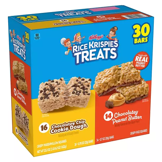 Rice Krispies Treats Crispy Marshmallow and Rice Squares Variety Pack, 30ct.