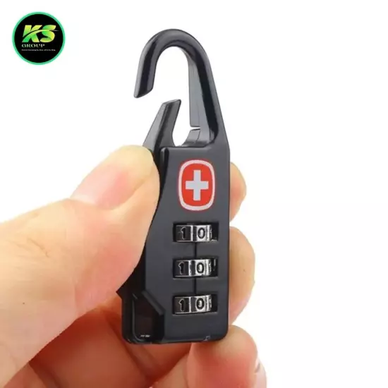 Portable Alloy Mini Lock Padlock Outdoor Travel Combination Code Number Lock