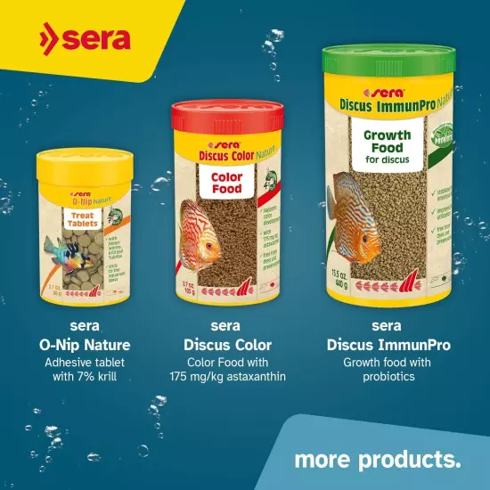 Sera Discus Granulate Nature 1000ml (33,8 fl oz) | Main Feed for All Discus & Or