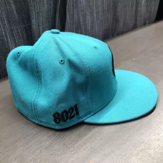 new era 59fifty 7 1/8 Crooks And Castles Turquoise Hat Cap Embroidered 8021 CC