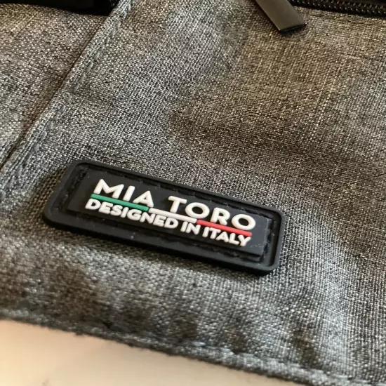 Mia Toro Italian Made Waist Bag Pouch For Card Travel RFID Money under cover 