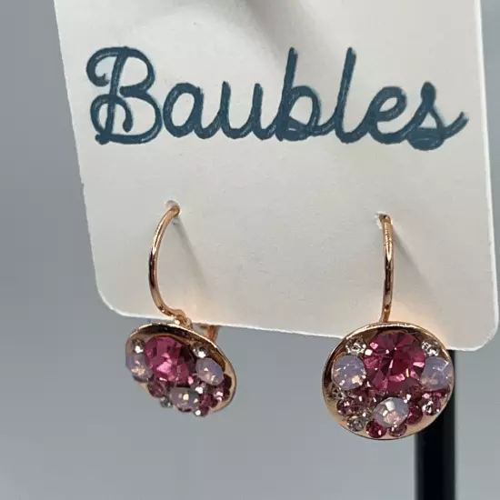 Baubles Gold Pink Dangle Earrings $16 ea or bundle 3/$25