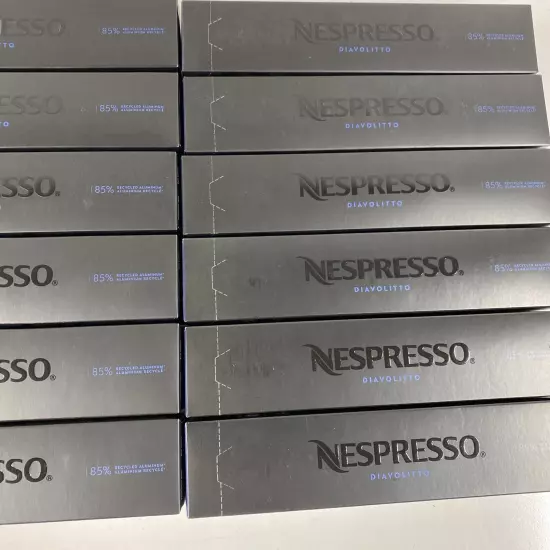 LOT x120 NESPRESSO VERTUO DIAVOLITTO Espresso Capsules Coffee Pods 1.35 Oz