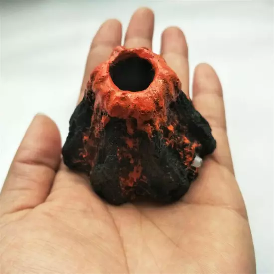 Exquisite Aquarium Water Tank Volcano Eruption Decorative Volcano Model