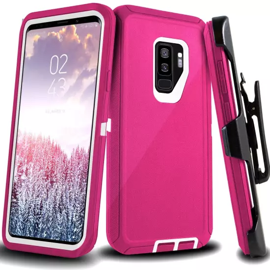 For Samsung Galaxy S9 S9 Plus Shockproof Heavy Duty Rugged Case Cover Belt Clip