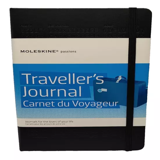 Moleskine Traveller's Journal 5" x 8.25" Black 240 Pages Black