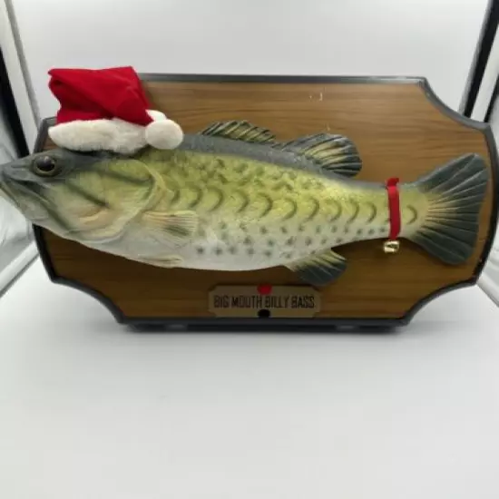 Big Mouth Billy Bass Holiday Singing Christmas Carols Jingle Bells Up on a House