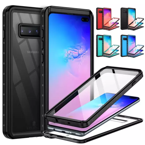 For Samsung Galaxy S10 Plus Waterproof Case Shockproof Built in Screen Protector