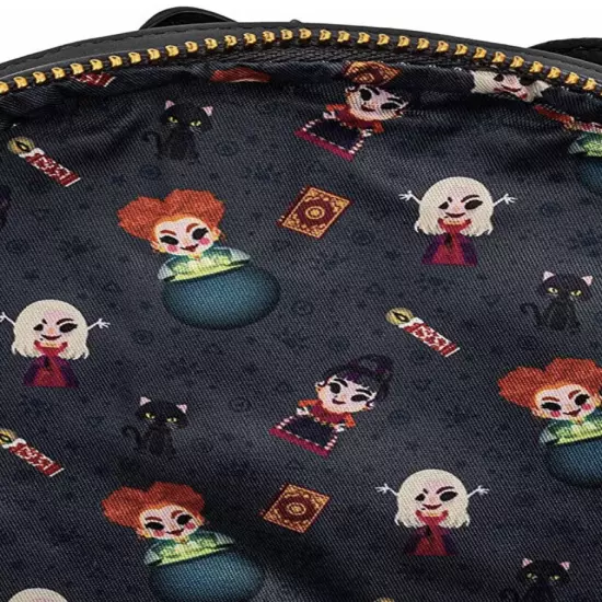 Loungefly Hocus Pocus Sanderson Sisters Winnie Mary Sarah Binx Mini Backpack Pin