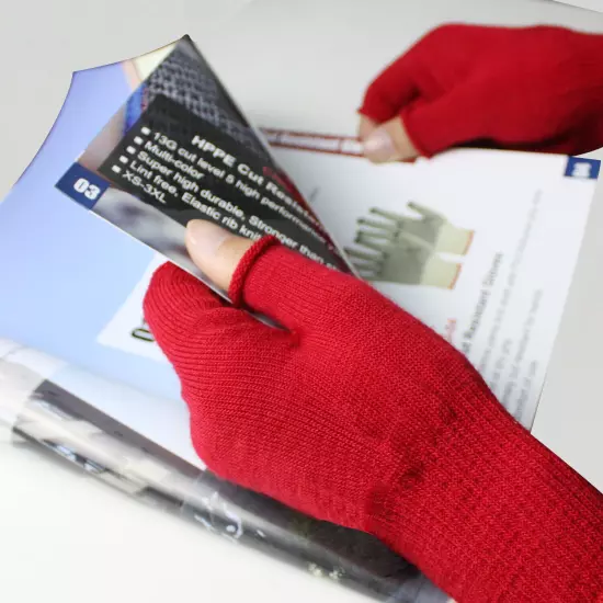 EvridWear Men Women Merino Wool Knit Liner Gloves Finger/Fingerless/Touchscreen