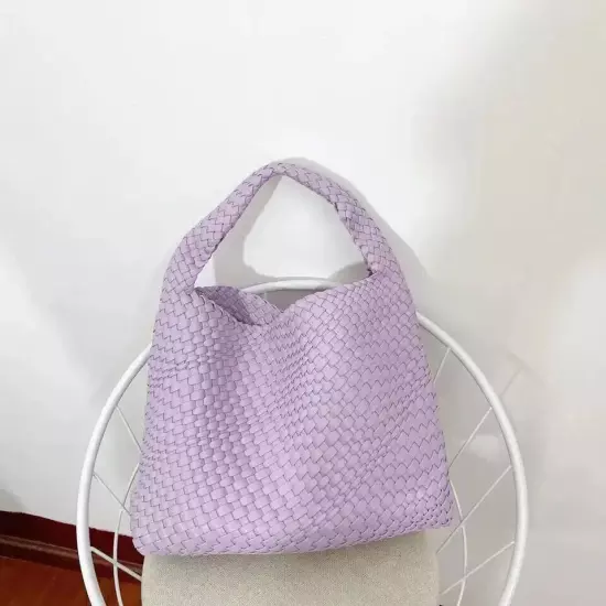 Women Woven Handbag High Quality Lightweight Travel Expanding Folders