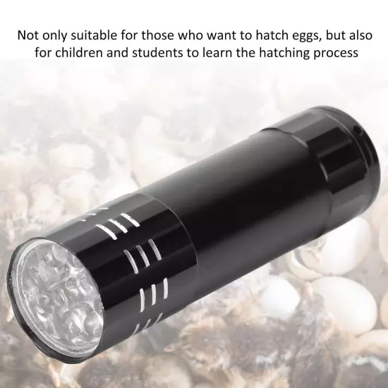 Egg Candler Tester 9 Lamp Safe Cool Light Egg Candler with Lanyard for Chickens