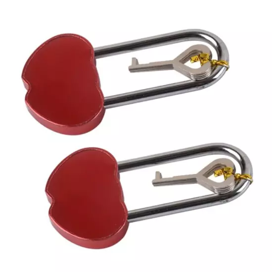 Love Shape Antique Padlock with for Key Notebook Stationery Accessories Pad