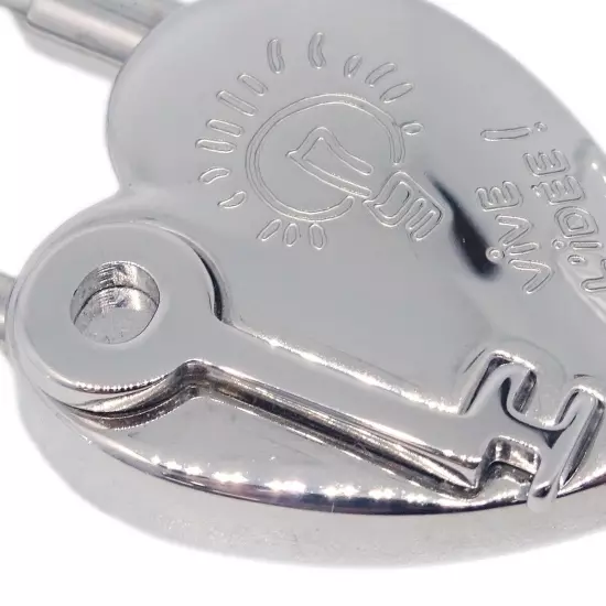 Hermes 2004 Annee De La Fantaisie Cadena Padlock Bag Charm Silver 163495