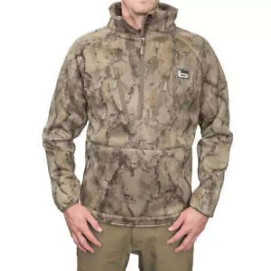 Banded Heavy Tec Fleece 1/2 Zip Pullover, Color: Natgear (B1010026-Ng)