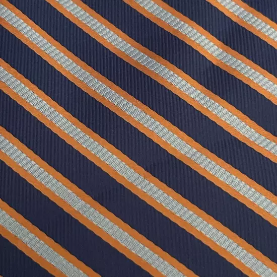 U.S Polo Assn. Blue Orange Hand Made 100% Polyester Men’s Neck Tie Made In China