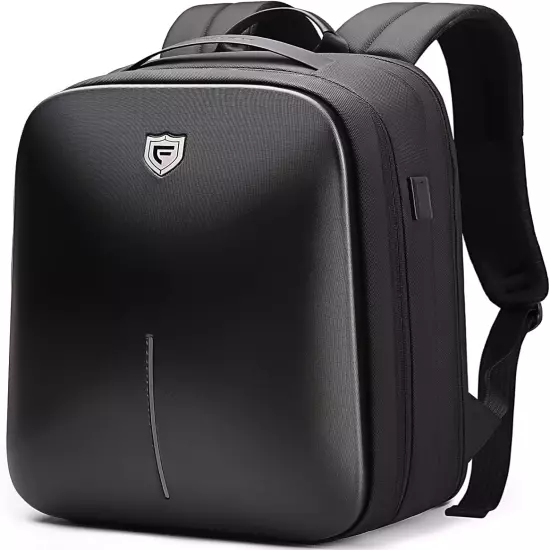 Gaming Laptop Backpack 15.6 Inch, Expandable Hard Shell Backpack with USB Chargi