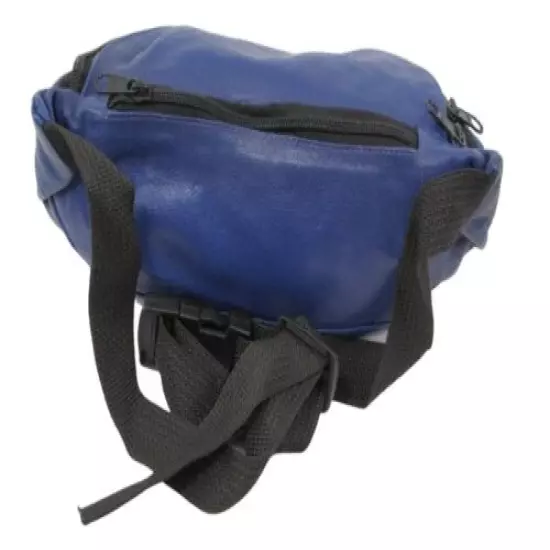 Fanny Pack, Cobalt Blue Leather, Waist Pack, Hip Purse, Retro Accessories Unisex