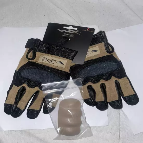 Wiley X Hybrid Coyote Size Small G241, Removable Knuckle Tactical Gloves, pair