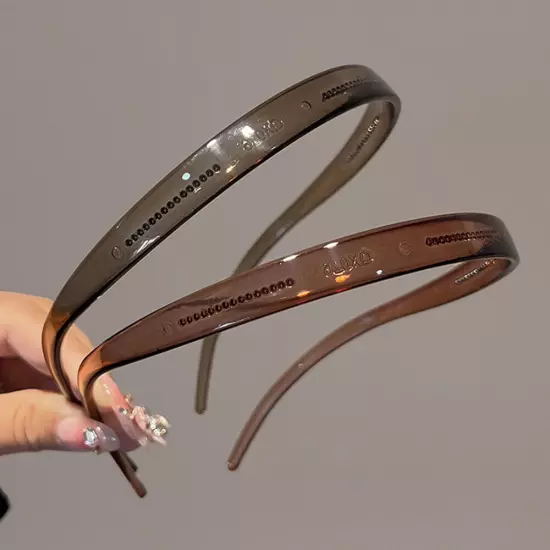 Sunglasses Shaped Headband Plastic Transparent Non-slip Hair Hoop Hair Tool