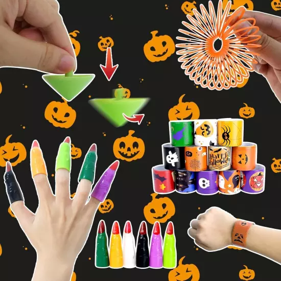 200Pcs Halloween Party Favors, Bulk Toys for Treats Non... 