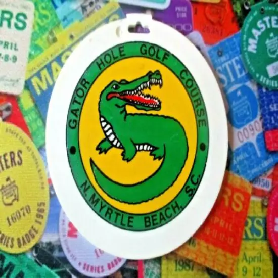 vtg - PGA Golf Bag Tag - GATOR HOLE GOLF COURSE gc - N. Myrtle Beach SC