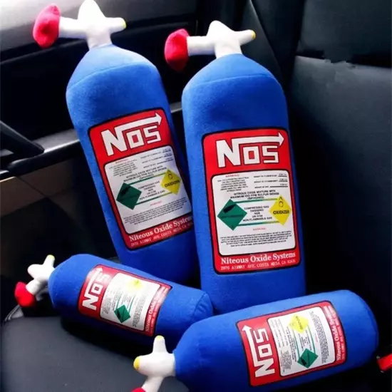 Creative NOS Nitrous Oxide Bottle New Plush Toys Pillow Stuffed Soft Turbo JDM C