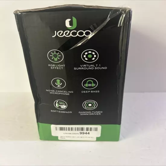 Jeecoo V20U Black 7.1 Surround Sound Gaming Headset Compatible With PC Laptop