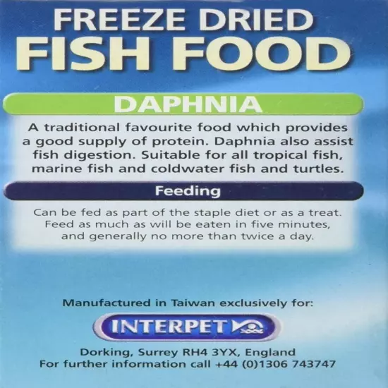 Interpet Freeze Dried Daphnia, 8 g