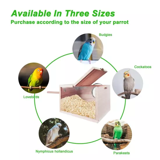 Parakeet Nesting Box, Transparent Bird Box Bird Nests for Cages Nest Box with...