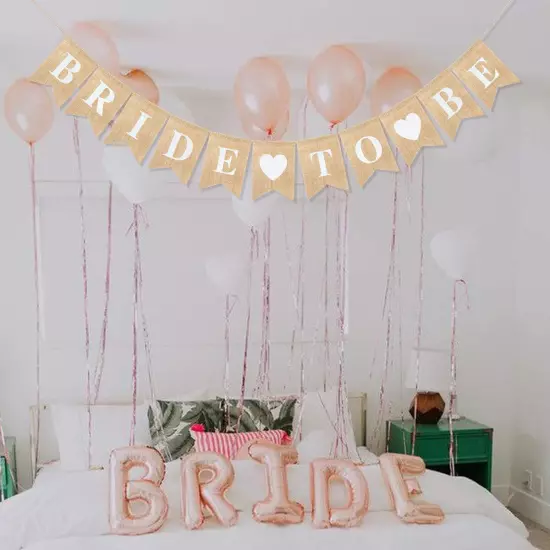 Bride to Be Banner for Bridal Shower Engagement Bachelorette Party Decoration...