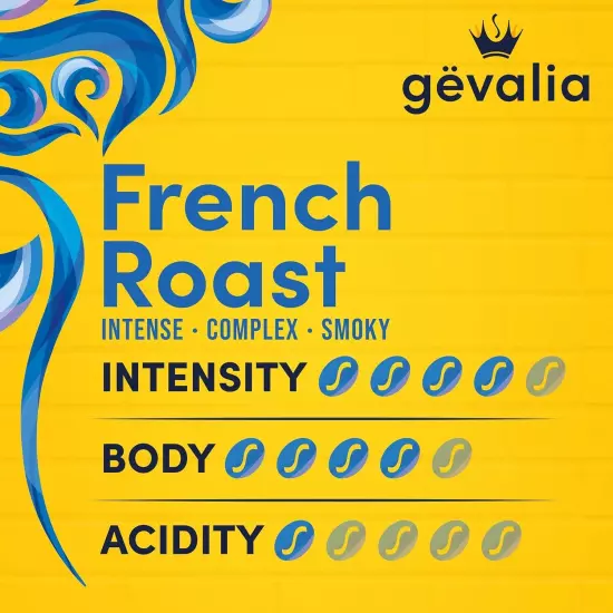 Gevalia French Roast Dark Roast Ground Coffee, 27.6 oz Canister