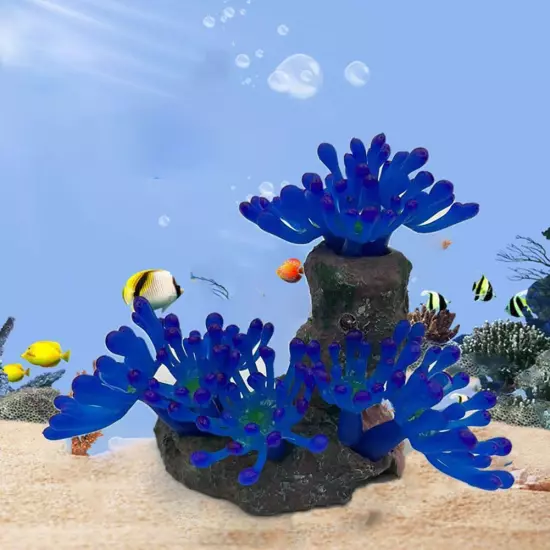 Fish Tank Coral Environmentally Friendly Silicone Odorless Simulated Coral~