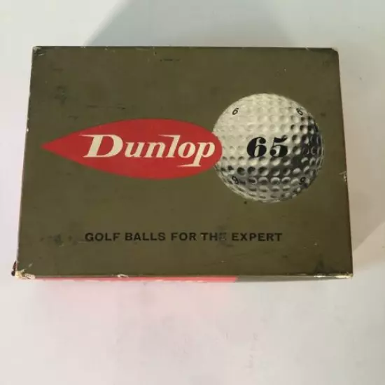 Vintage Dunlop 65 Golf Balls 7 sealed balls Made in Great Britain