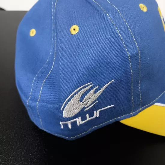 NAPA Racing Hat Adjustable Strap Men's Cap Blue Yellow Michael Waltrip