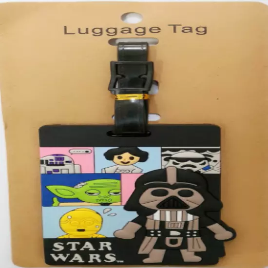 17 Styles Disney Star Wars PVC Travel Baggage Backpack Suitcase Luggage Tags